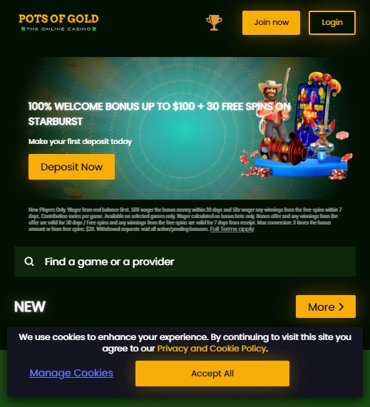 Pots of Gold Casino